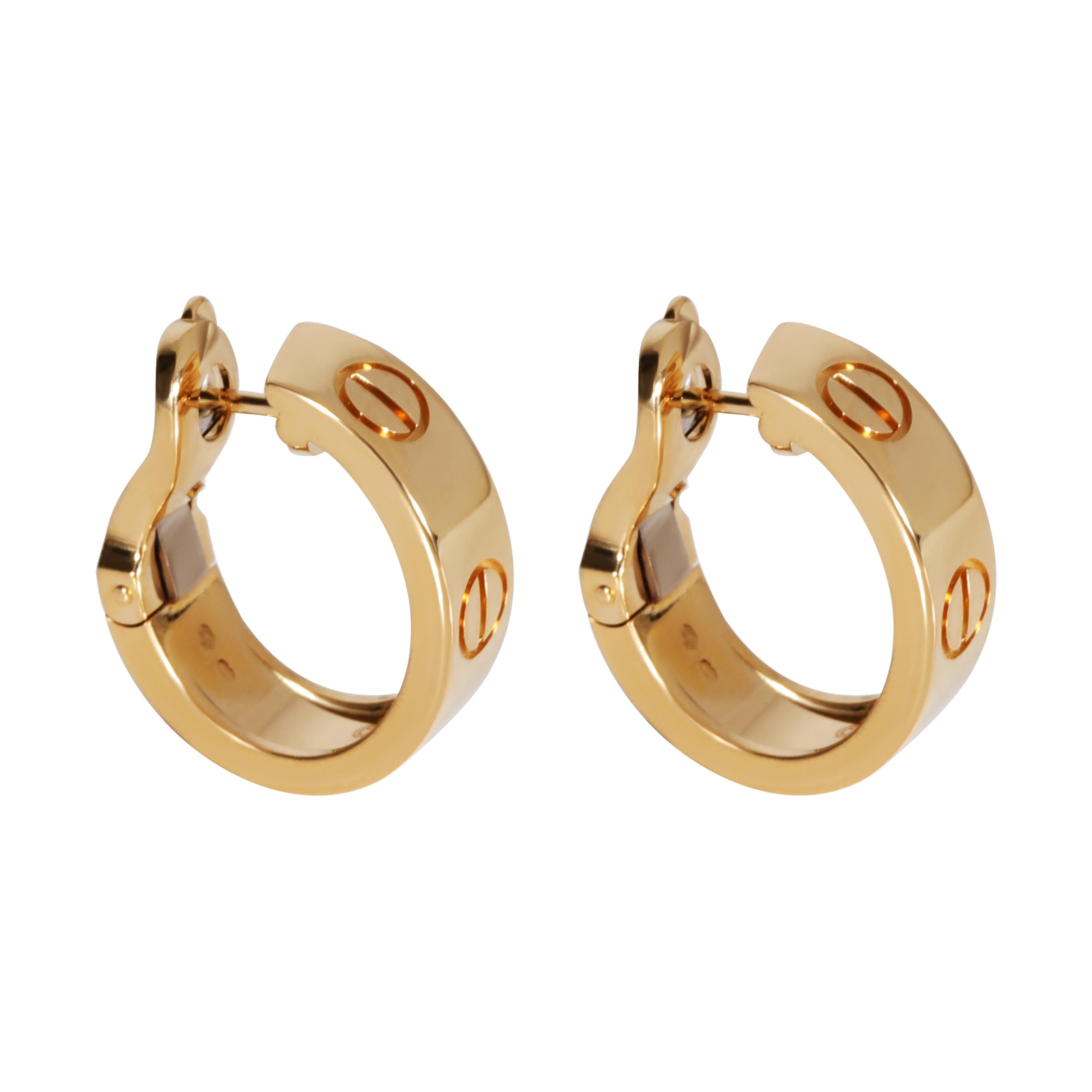 Pre-owned Cartier Love Earrings 18K Yellow Gold product image