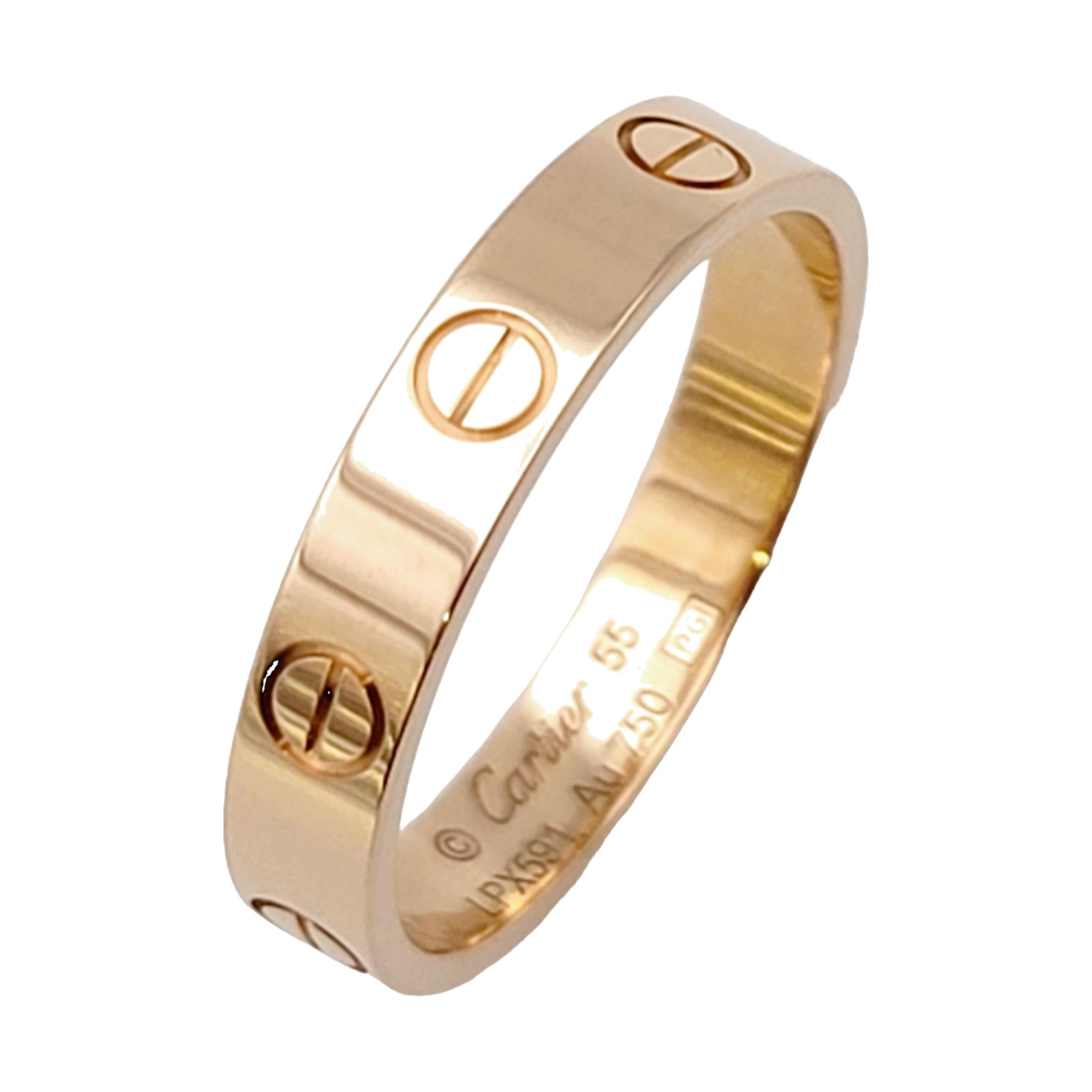 Pre-owned Cartier Love Ring 18K Rose Gold (Narrow) product image