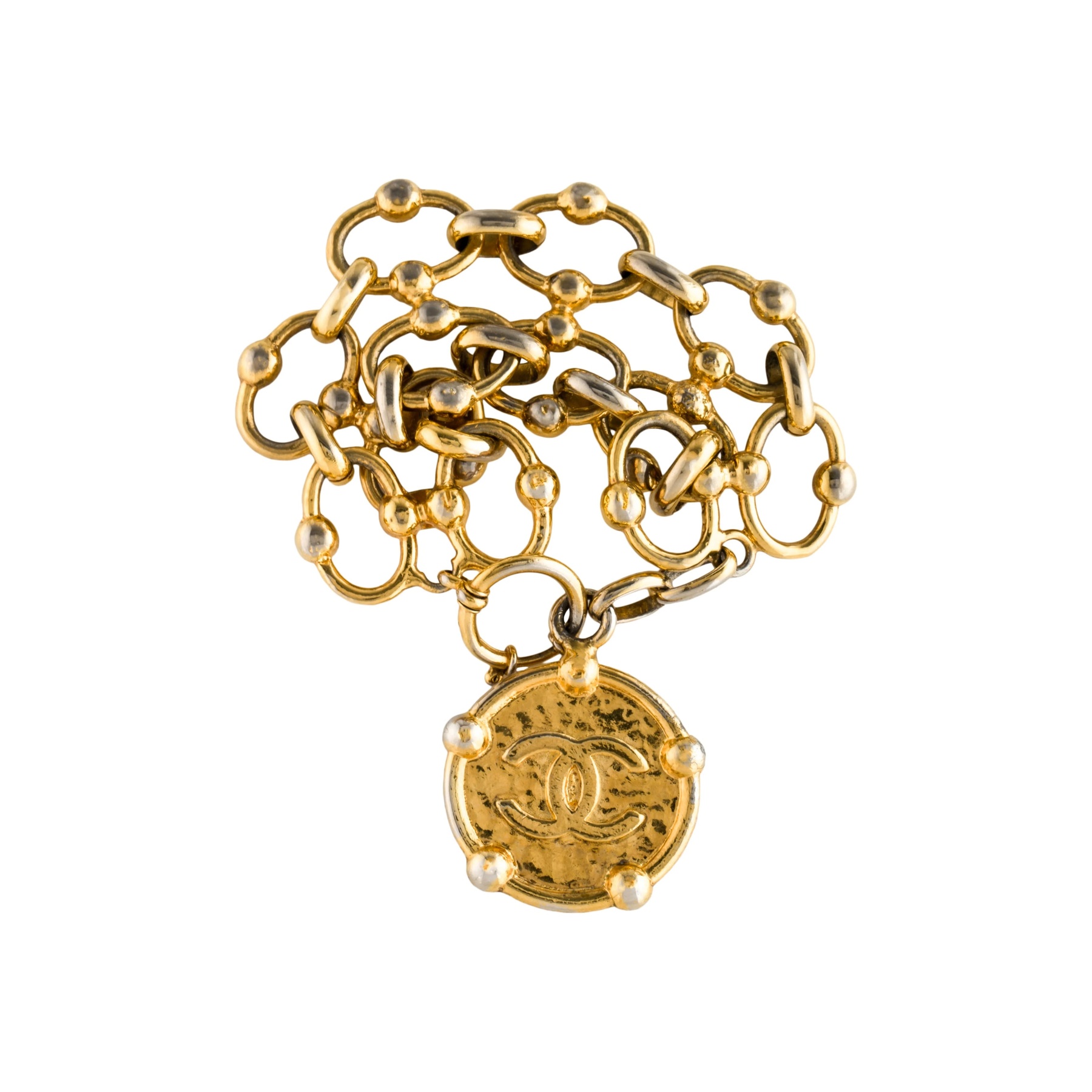 Pre-owned Chanel CC Logo Bracelet (Gold-Tone) product image