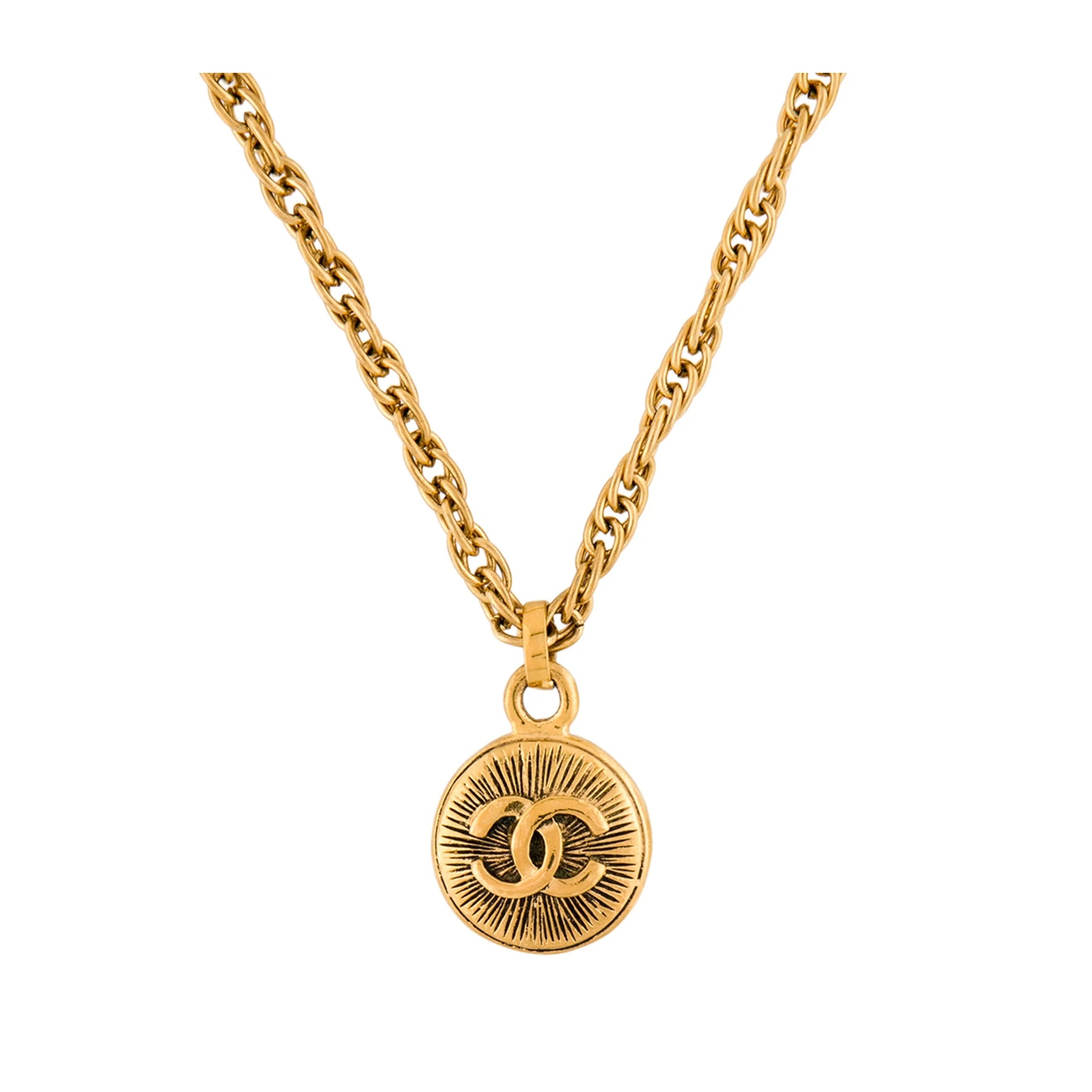 Pre-owned Chanel CC Logo Necklace (Gold-Tone) product image