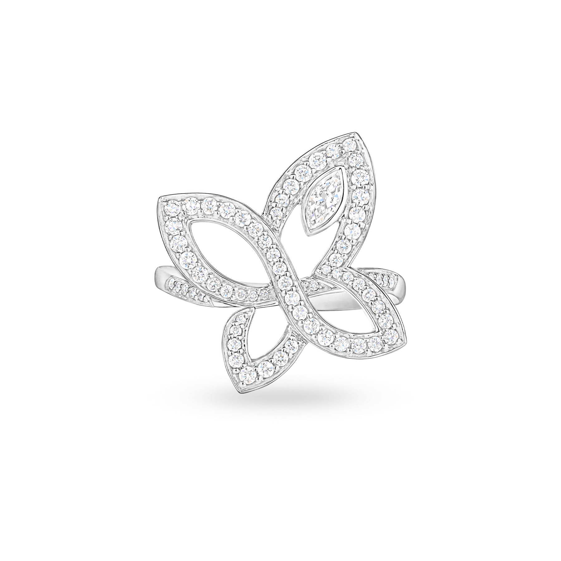 Pre-owned Harry Winston Lily Cluster Ring (Platinum, Diamond) product image