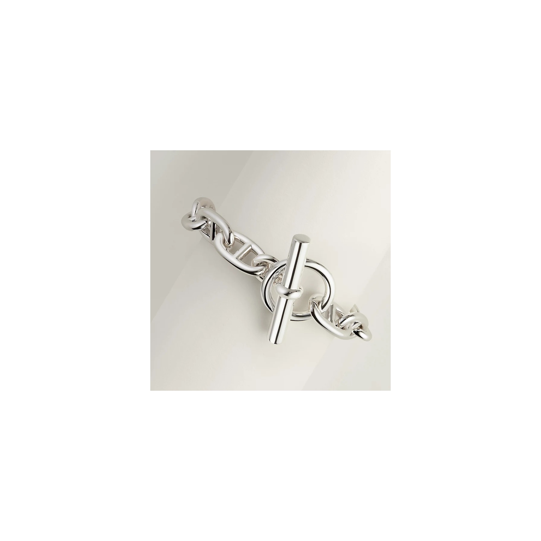 Pre-owned Hermès Chain d'Ancre Bracelet (Silver) product image