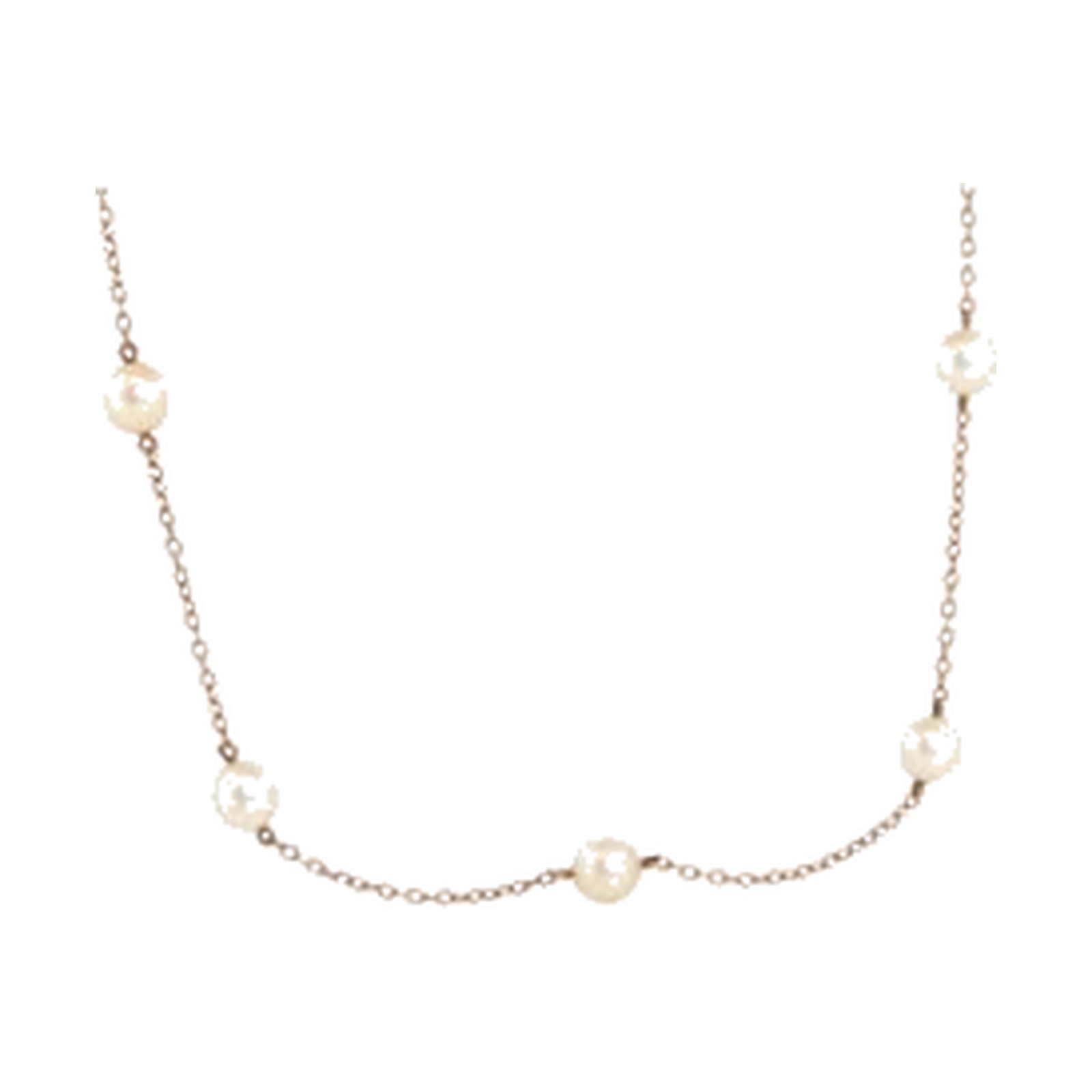 Pre-owned Mikimoto Akoya Pearl Station Necklace (18K Gold) product image