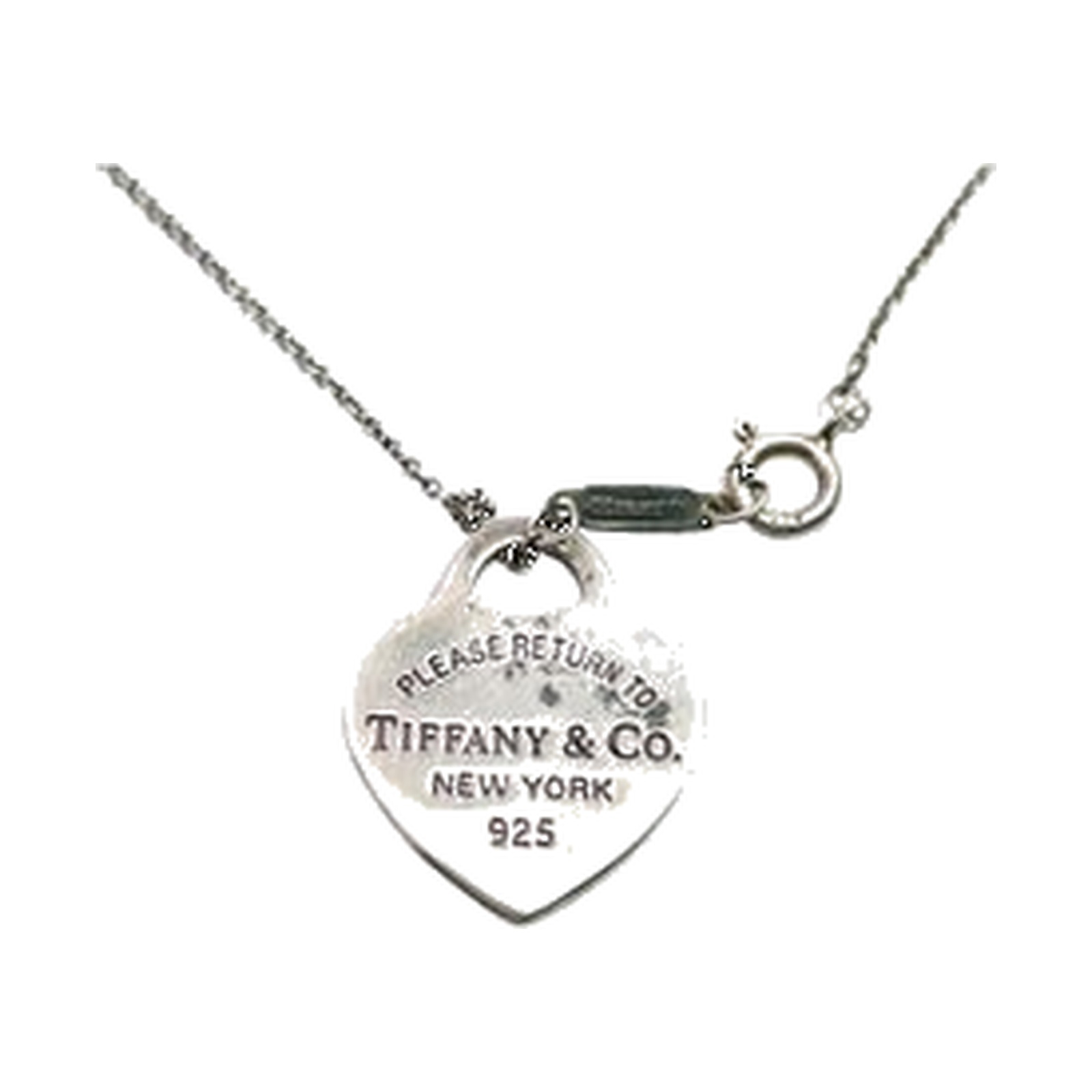 Pre-owned Tiffany & Co. Return to Tiffany Heart Tag Necklace (Sterling Silver) product image