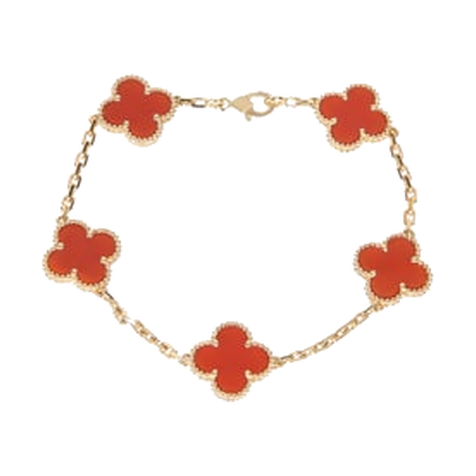 Pre-owned Van Cleef & Arpels Sweet Alhambra Bracelet (Carnelian) product image