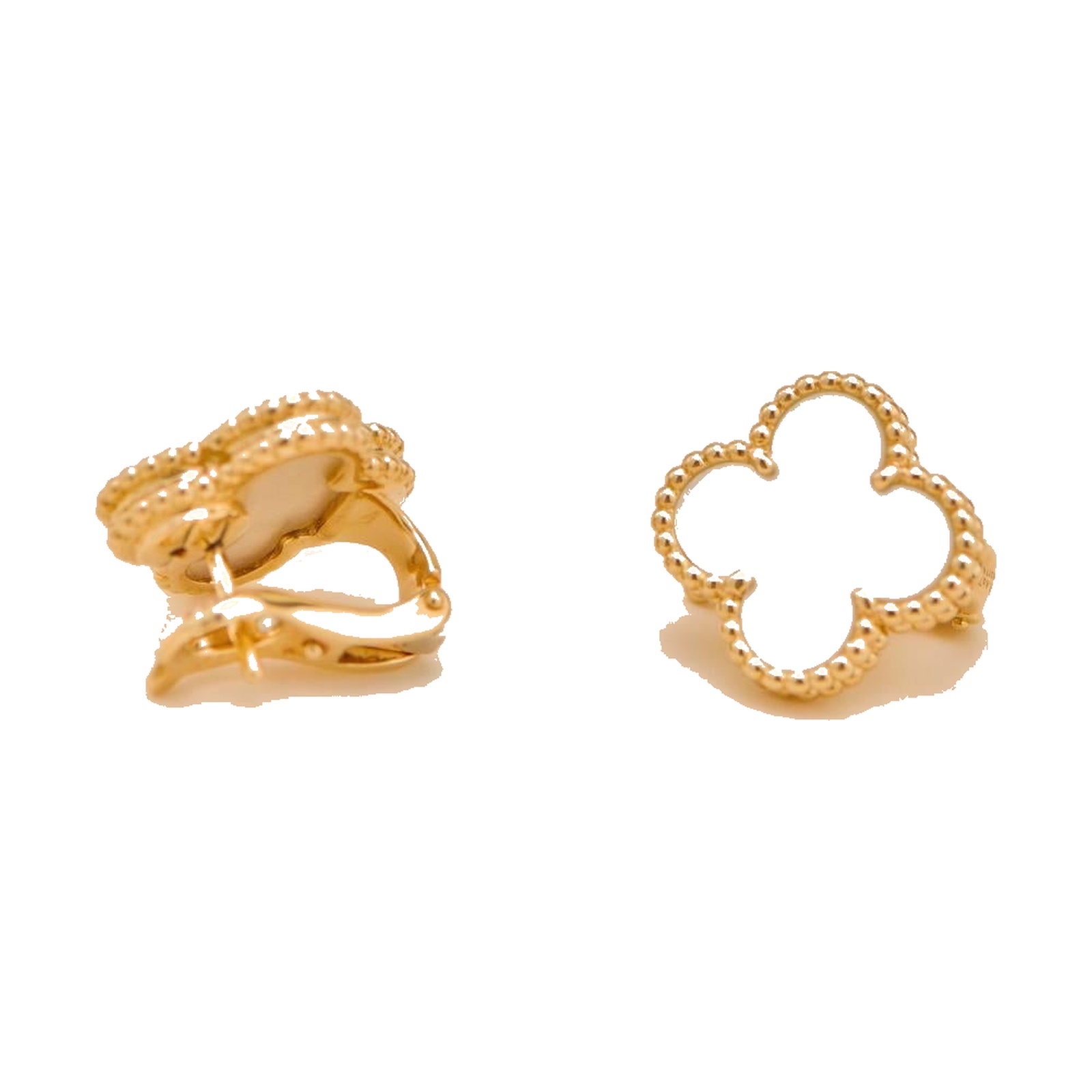 Pre-owned Van Cleef & Arpels Vintage Alhambra Earrings (Mother of Pearl) product image